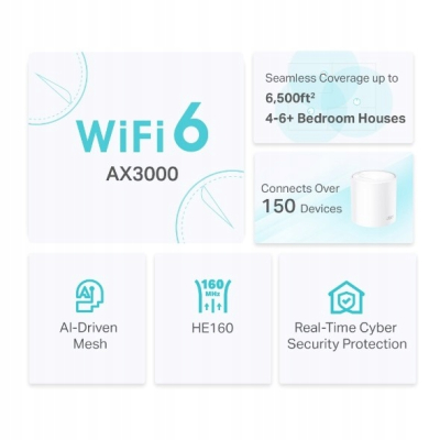 TP-LINK System WIFI Deco X50(3-pack) AX3000