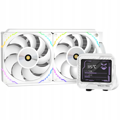 VALKYRIE V240 LCD White chłodzenie wodne AIO CPU Biały