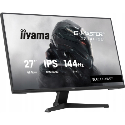 Monitor iiyama 27 cali G2741HSU-B1 IPS FHD 144 Hz 1 ms 2xUSB 350cd HDMI DP