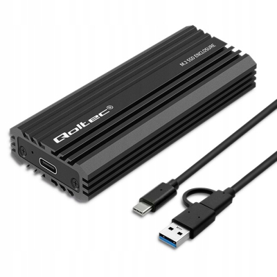 Qoltec Obudowa kieszeń NV2270 na dysk M.2 SSD SATA NVMe USB-C max 2TB