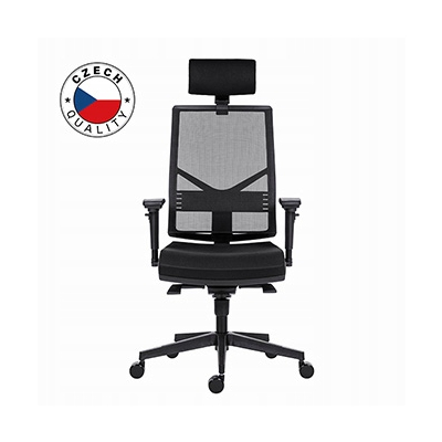 Powerton ERGO MARIE Ergonomiczny fotel biurowy, Czarny