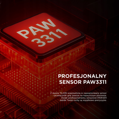 Rampage mysz bezprzewodowa TILION Czarna