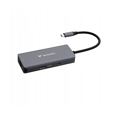 Verbatim USB-C Hub wieloportowy 6-port, 32157, szary, długość kabla 18,8 cm