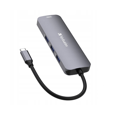 Verbatim USB (3.2) hub 8-port długość przewodu 15cm 1xUSB C 3xUSB A 2xHDMI