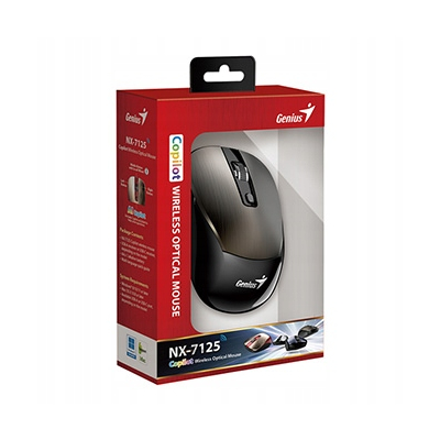 Genius NX-7125 Mysz bezprzewodowa, czekoladowy, 1200DPI