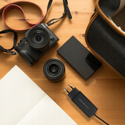Qoltec Ładowarka sieciowa 90W GaN Super Fast 5-20V 3-4.5A USB-C 3.1