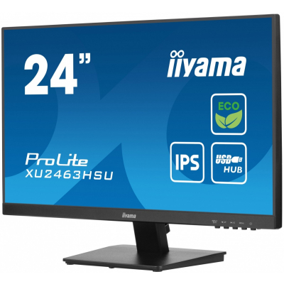 IIYAMA Monitor 24 cale XU2463HSU-B1 IPS 100HZ 3ms HDMI DP 2xUSB3.2 EPEAT FHD 1920 x 1080 Sklep KOZIENICE RADOM