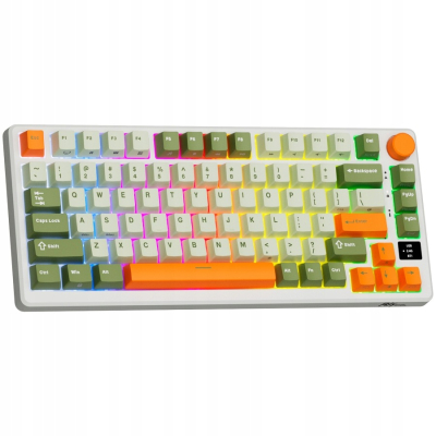 ROYAL KLUDGE RK-M75 Slate Cyan Gaming Keyboard Beige switch