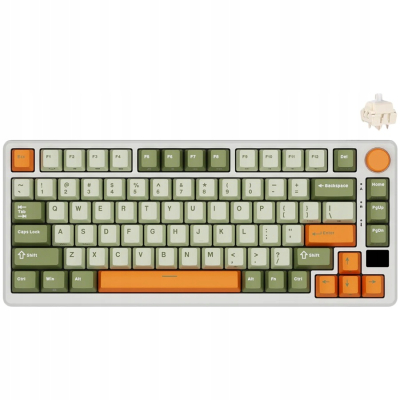 ROYAL KLUDGE RK-M75 Slate Cyan Gaming Keyboard Cream switch