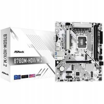 ASROCK B760M-HDV/M.2 mATX LGA1700 DDR5