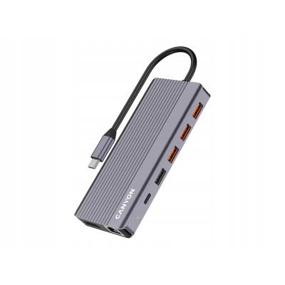 CANYON HUB DS-16 13 w 1 4k USB-C Szary