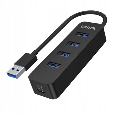 Unitek Hub USB-A, 4 porty USB 3.1 5Gbps H1117A