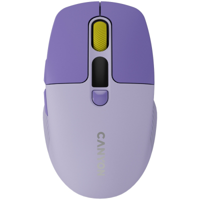 CANYON Mysz bezprzewodowa MW-26 LCD Cicha Dwa Tryby Fioletowa