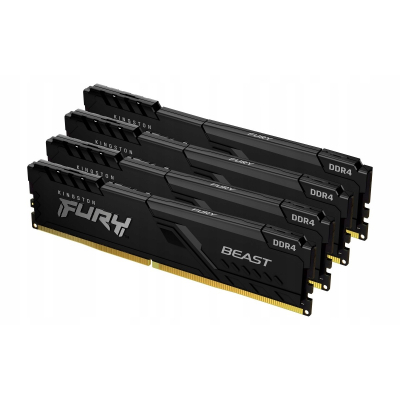 Kingston Pamięć DDR4 FURY Beast 128GB(4*32GB)/3600 CL18