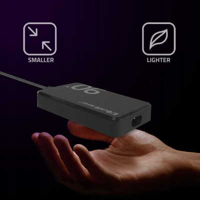Qoltec Ładowarka sieciowa 90W GaN Super Fast SLIM PD 5-20V 4.5A USB-C 3.1