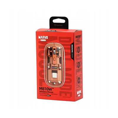 Marvo PRISM B10 Orange Mysz bezprzewodowa, pomarańczowa, 1600DPI