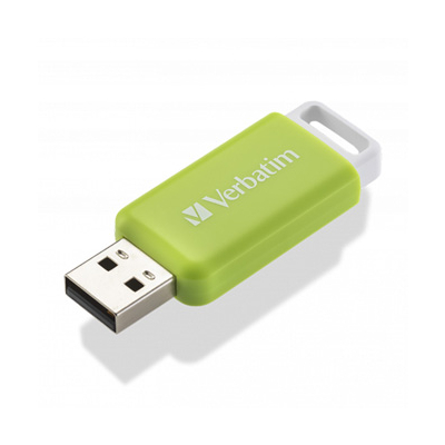 Verbatim USB flash disk, USB 2.0, 32GB, DataBar, zielony, do archiwizacji