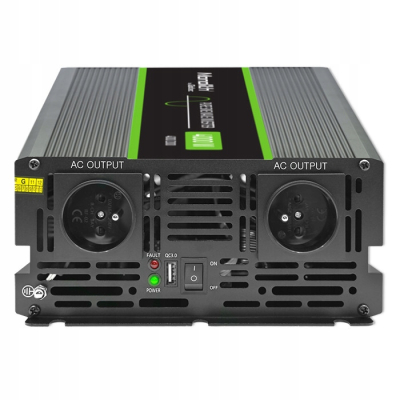 Qoltec Przetwornica napięcia Monolith 2000W 4000W 24V/230V Czysty Sinus