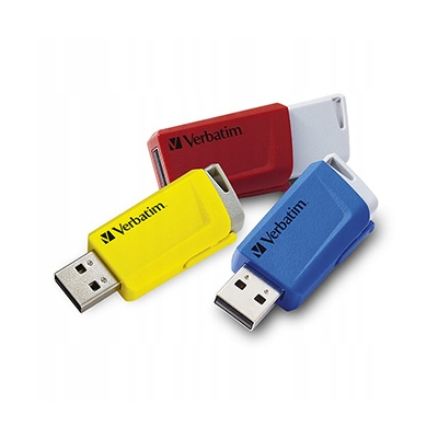 Verbatim flash disk, USB 3.0, 16GB, Store N Click, mix kolorów USB A 49306