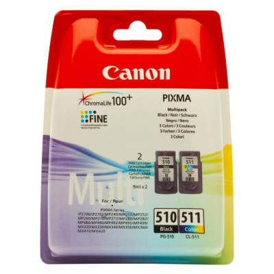 Tusz Canon PG-510 + CL-511 ORYGINAŁ Czarny+Kolor