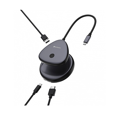 Verbatim Bezprzewodowy adapter USB-C z koncentratorem WDA02 4K 32147