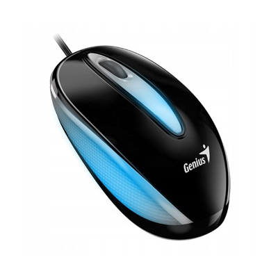 Genius DX-Mini Mysz przewodowa, czarna, 1000DPI