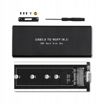 Qoltec Obudowa kieszeń do dysków SSD M.2 SATA NGFF USB 3.0 51854