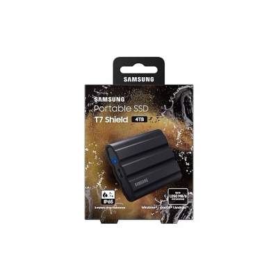 Samsung Dysk zewnętrzny SSD 4TB Portable MU-PE4T0S/EU Shield USB3.2 czarny