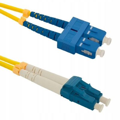 Qoltec Patchcord światłowodowy SC/UPC-LC/UPC SM 9/125 G652D 1m