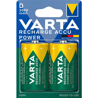 VARTA AKUMULATORY R20 (typD) 3000 mAh RECHARGE ACCU POWER 2szt