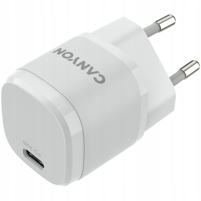 CANYON Ładowarka sieciowa H-20-05 PD 20W USB-C Biała