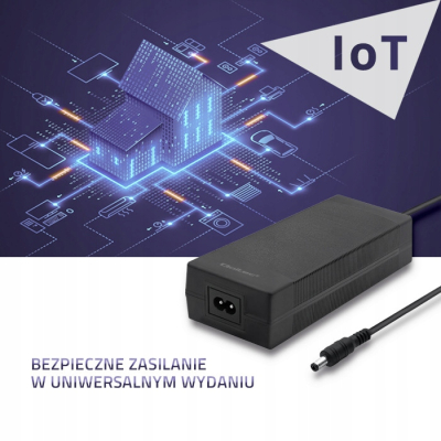 Qoltec Zasilacz desktopowy 120W 24V 5A 5.5*2.5 + kabel zasilajacy