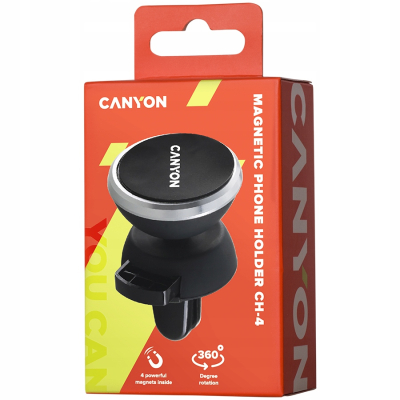 CANYON Uchwyt na telefon CH-4 Vent Magnetyczny Czarny