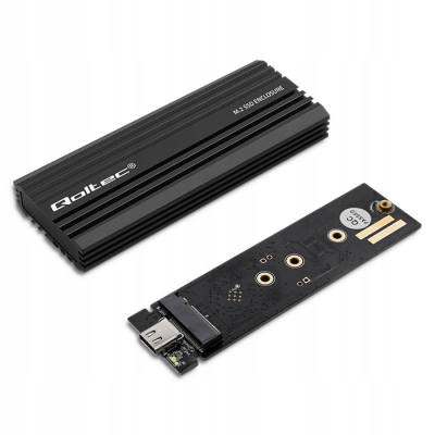 Qoltec Obudowa kieszeń NV2270 na dysk M.2 SSD SATA NVMe USB-C max 2TB