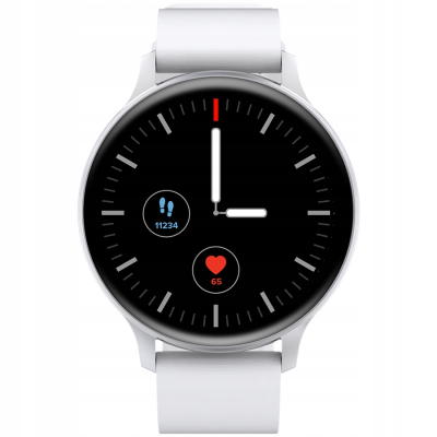 Canyon Badian SW 68 smartwatch z funkcjami zdrowotnymi (srebrno-biały)