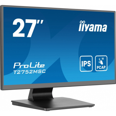 IIYAMA Monitor 27 cali T2752MSC-B1AG 10 PKT. POJ IPS HDMI DP 2x1W USB 400cd