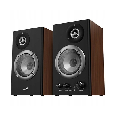 Genius głośniki SP-HF1200B, 2.0, 36W brązowe regulacja głośności, drewniane