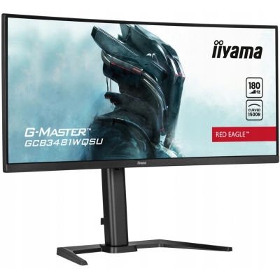 IIYAMA Monitor 34 cale GCB3481WQSU-B1 VA UWQHD 180HZ 0.3ms 500cd