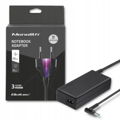 Qoltec Zasilacz do HP 90W 19.5V 4.62A 4.5*3.0+pin +kabel 50052