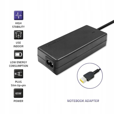 Qoltec Zasilacz do IBM Lenovo 65W 20V 3.25A slim tip