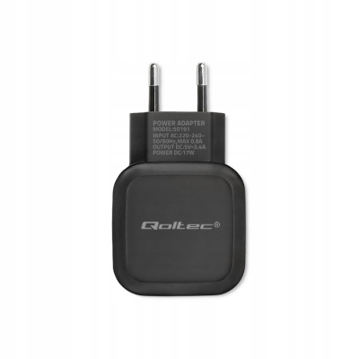 Qoltec Ładowarka sieciowa 17W 5V 3.4A 3xUSB 50191