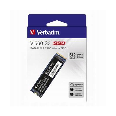 SSD Wewnętrzny Verbatim Vi560, 49363, 512GB, czarny, SATA III