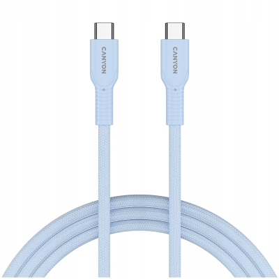 Canyon OnWire 60CL - kabel USB-C do USB-C 60 W, 1 m (jasnoniebieski)