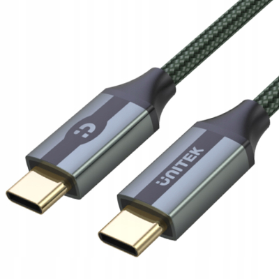 Unitek C14079GN przewód USB-C 1m oplot