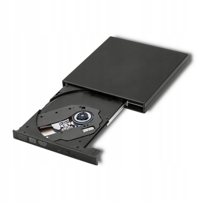 Qoltec Nagrywarka DVD-RW zewnętrzna USB 2.0 Czarna 51858