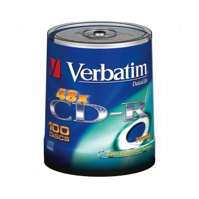 Verbatim CD-R Extra Protection, 100-pack, 700MB, 52x, 80min. 43411