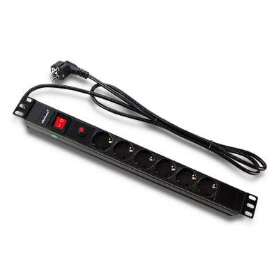 Qoltec Listwa zasilająca PDU antyprzeciąż, do RACK 19