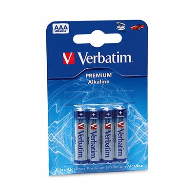 Verbatim Jednorazowa alkaliczna baterie AAA, 4-pack