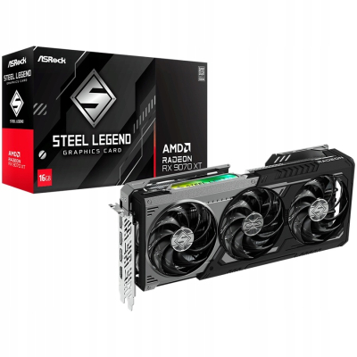 ASROCK AMD Radeon RX 9070 XT Steel Legend Dark 16GB GDDR6 256bit HDMI 3x DP