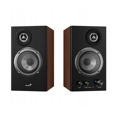 Genius głośniki SP-HF1200B, 2.0, 36W brązowe regulacja głośności, drewniane